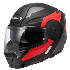 LS2 SCOPE 2 DURIA MAT SİYAH-KIRMIZI KASK MAT SIYAH-KIRMIZI - S