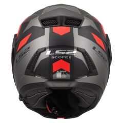LS2 SCOPE 2 DURIA MAT SİYAH-KIRMIZI KASK MAT SIYAH-KIRMIZI - S