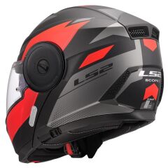LS2 SCOPE 2 DURIA MAT SİYAH-KIRMIZI KASK MAT SIYAH-KIRMIZI - L