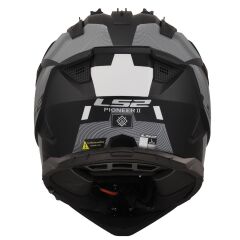 LS2 PIONEER 2 HILL MAT SİYAH-BEYAZ KASK