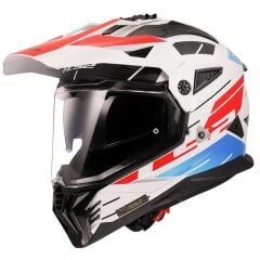LS2 PIONEER 2 NAMIB BEYAZ-MAVİ-KIRMIZI KASK