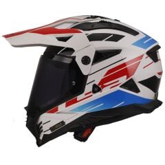 LS2 PIONEER 2 NAMIB BEYAZ-MAVİ-KIRMIZI KASK