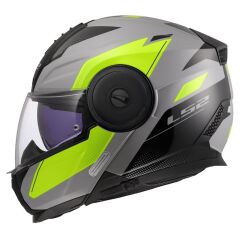 LS2 SCOPE 2 DURIA GRİ-NEON SARI KASK NEON SARI - L