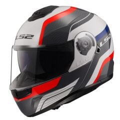 LS2 STROBE 2 MONZA SİYAH-BEYAZ-KIRMIZI KASK