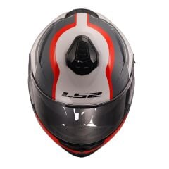 LS2 STROBE 2 MONZA SİYAH-BEYAZ-KIRMIZI KASK