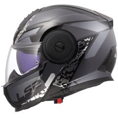 LS2 SCOPE 2 OXYD SİYAH-TITANIUM KASK TITANIUM - XL