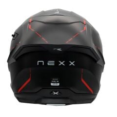 NEXX Y.100R REACT MAT SİYAH-KIRMIZI KASK MAT SIYAH-KIRMIZI - L