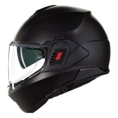 Nolan N120-1 CLASSICO N-COM (302) ÇENE AÇILIR KASK NERO MAT SİYAH