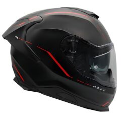 NEXX Y.100R REACT MAT SİYAH-KIRMIZI KASK MAT SIYAH-KIRMIZI - XL