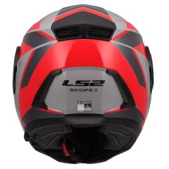 LS2 SCOPE 2 OXYD GRİ-KIRMIZI KASK KIRMIZI - XXL