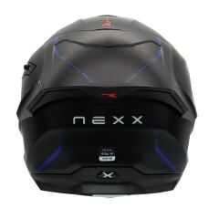 NEXX Y.100R REACT MAT SİYAH-MAVİ KASK MAVI - XL