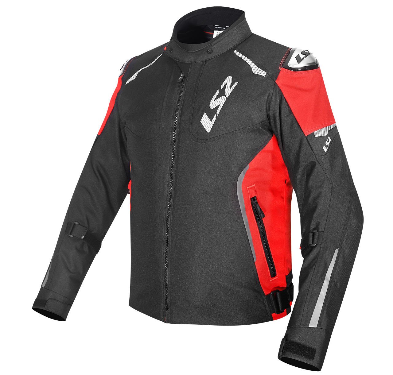 LS2 ZOOM MONT SİYAH-KIRMIZI