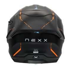 NEXX Y.100R REACT MAT SİYAH-TURUNCU KASK TURUNCU - S