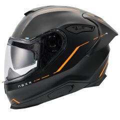 NEXX Y.100R REACT MAT SİYAH-TURUNCU KASK TURUNCU - XL