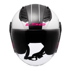 LS2 AIRFLOW 2 COVER BEYAZ-PEMBE KASK