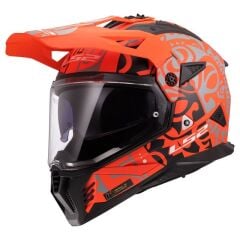 LS2 PIONEER 2 RANGI MAT TURUNCU KASK