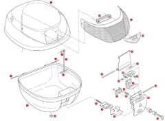 GIVI Z310 ÇANTA ALT TABLA KİLİT SACI E42-E26-E300-E30-E33-E280-E260
