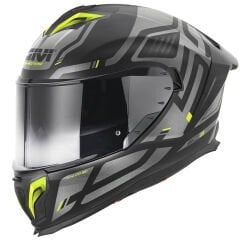GIVI 50.3 QUASAR MAT SİYAH-TITANIUM-NEON SARI KASK