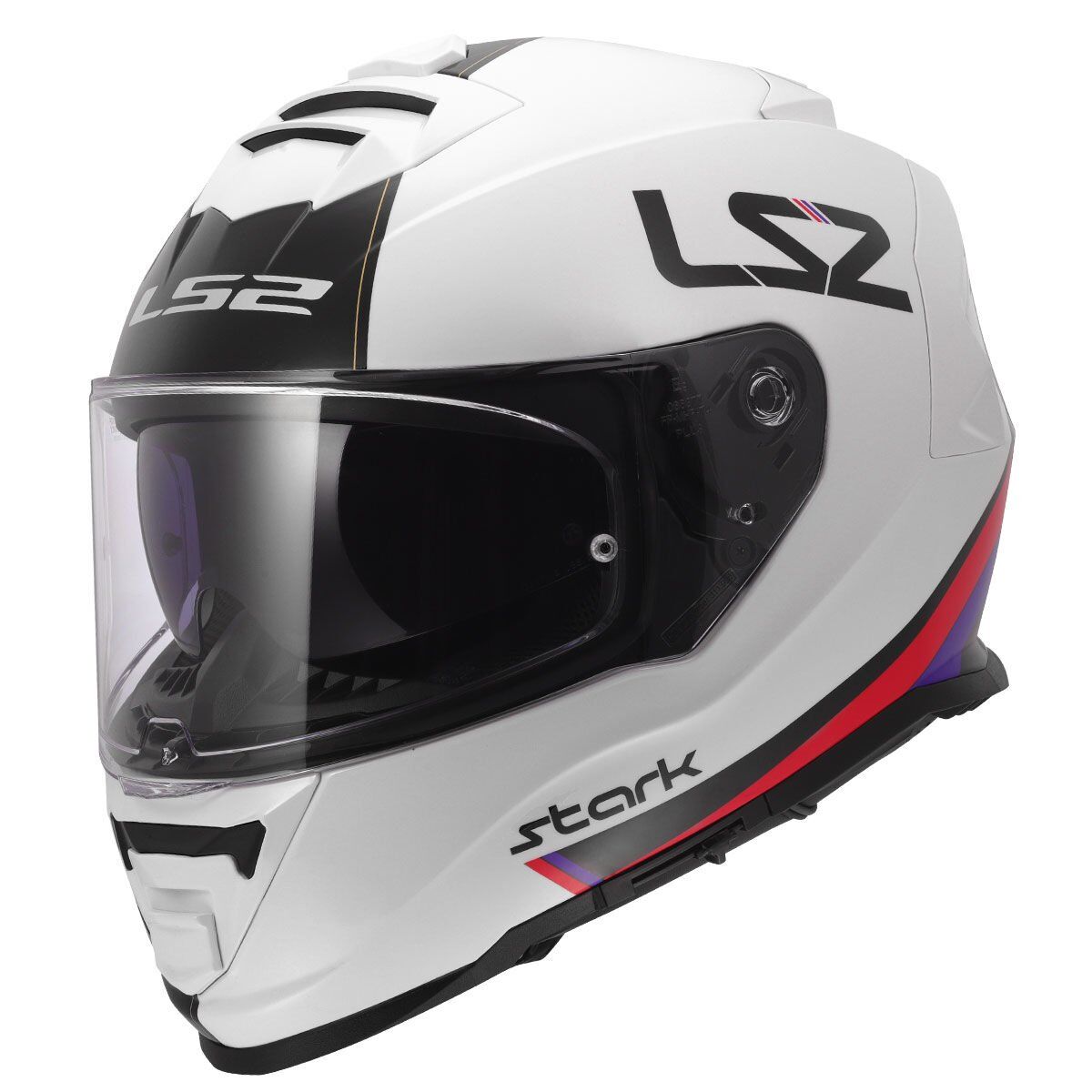LS2 STORM 2 STARK BEYAZ-KIRMIZI-MAVİ-SARI KASK