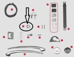 GIVI Z389 ÇANTA KİLİT MEKANİZMASI TUTUCU SAC E21
