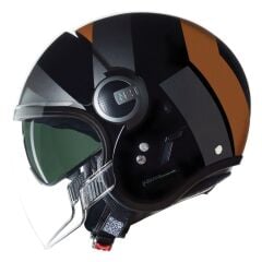 Nolan N21 VISOR TANGENTE AÇIK MOTOSİKLET KASKI Siyah / Gri / Toprak 352