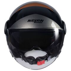 Nolan N21 VISOR TANGENTE AÇIK MOTOSİKLET KASKI Siyah / Gri / Toprak 352