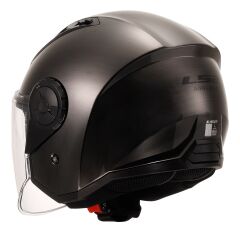 LS2 AIRFLOW 2 JEANS KASK TEK RENK - XS