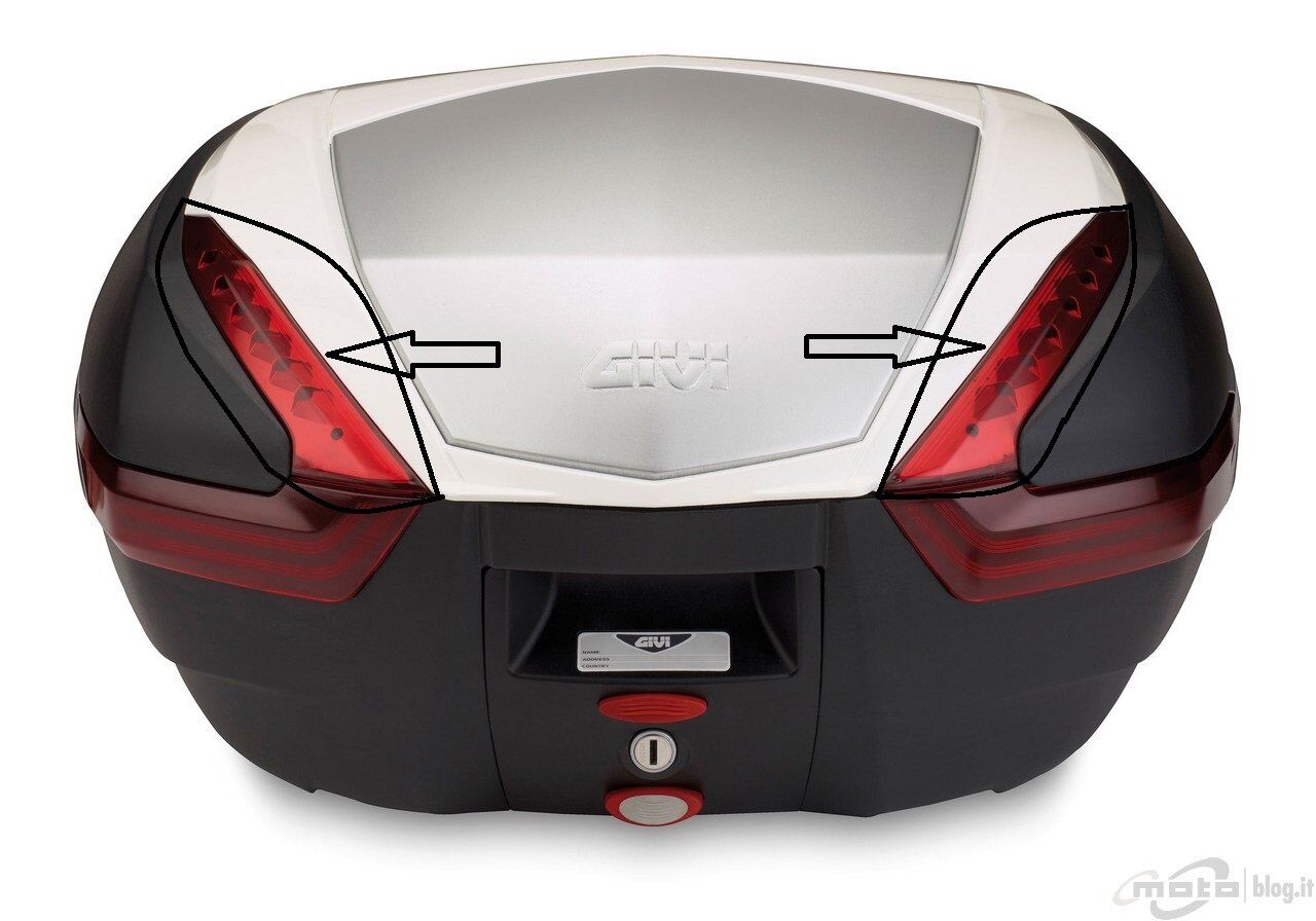 GIVI Z4703R ÇANTA REFLEKTÖRÜ ÜST TAKIM KIRMIZI V47