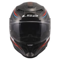 LS2 DRAGON KARBON SUBIC BEYAZ-MAVİ-KIRMIZI KASK