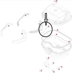 GIVI Z599 ÇANTA İÇİ TUTUCU LASTİK (TEK) V46-B47-B33-B37-TRK52-E41
