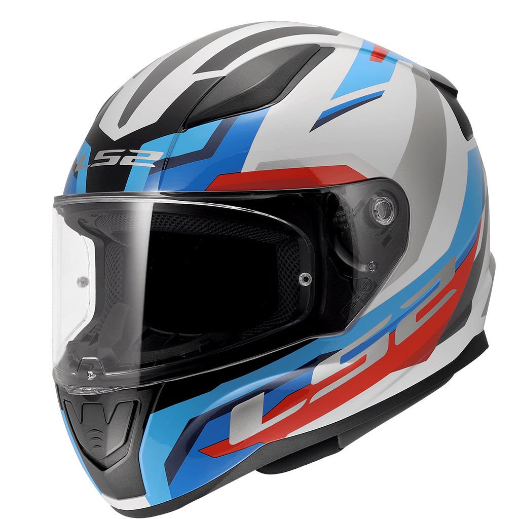 LS2 RAPID 2 HYPER BEYAZ-MAVİ-KIRMIZI KASK