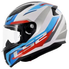LS2 RAPID 2 HYPER BEYAZ-MAVİ-KIRMIZI KASK