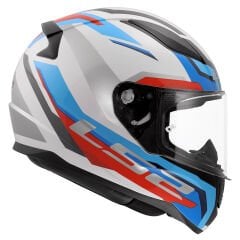 LS2 RAPID 2 HYPER BEYAZ-MAVİ-KIRMIZI KASK