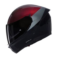 Nolan N60-6 VERNICIATURA SPECIALE (Siyah / Visseral Kırmızı / Gri) 343