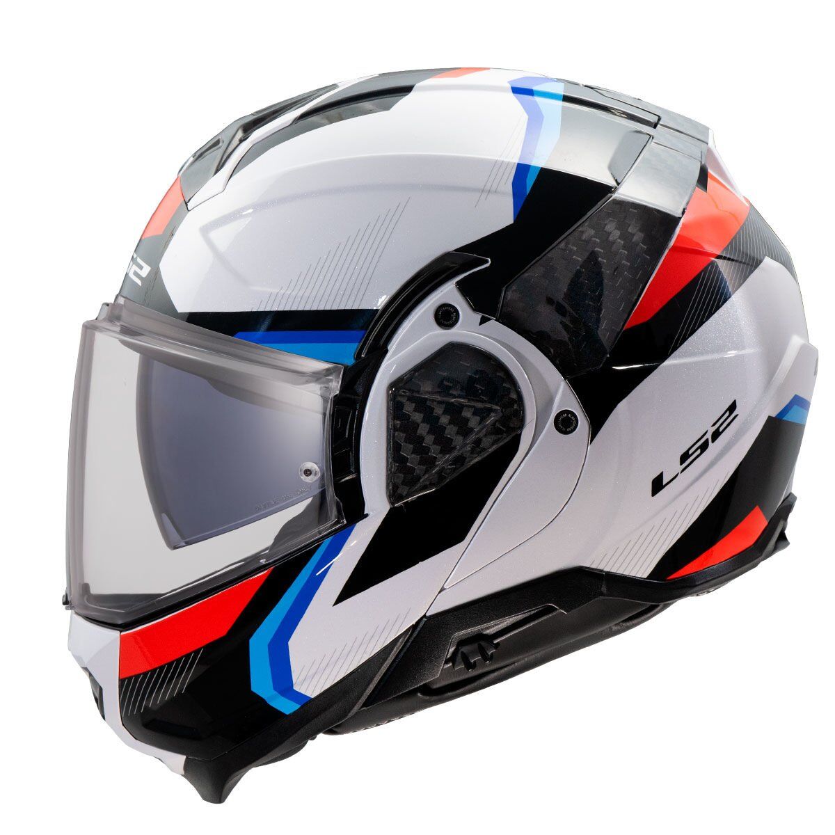 LS2 ADVANT 2 TRIPLE SİYAH-MAVİ-KIRMIZI-BEYAZ KASK