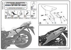 KAPPA KLXR208 HONDA CBF 1000 - ST (10-14) YAN ÇANTA TAŞIYICI