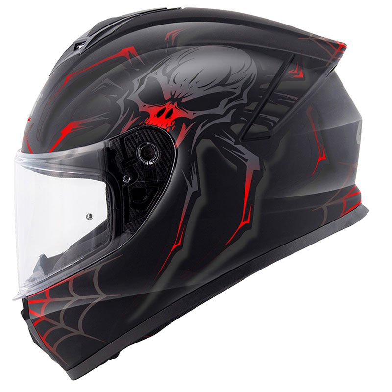 GIVI 50.X ARACHNO MAT SİYAH-KIRMIZI KASK