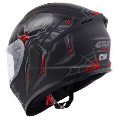 GIVI 50.X ARACHNO MAT SİYAH-KIRMIZI KASK