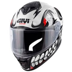 GIVI 50.X BONES BEYAZ-KIRMIZI KASK