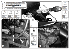 KAPPA KLX447 KAWASAKI VERSY 650 (06-09) YAN ÇANTA TAŞIYICI
