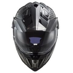LS2 EXPLORER C KARBON KASK TEK RENK - S