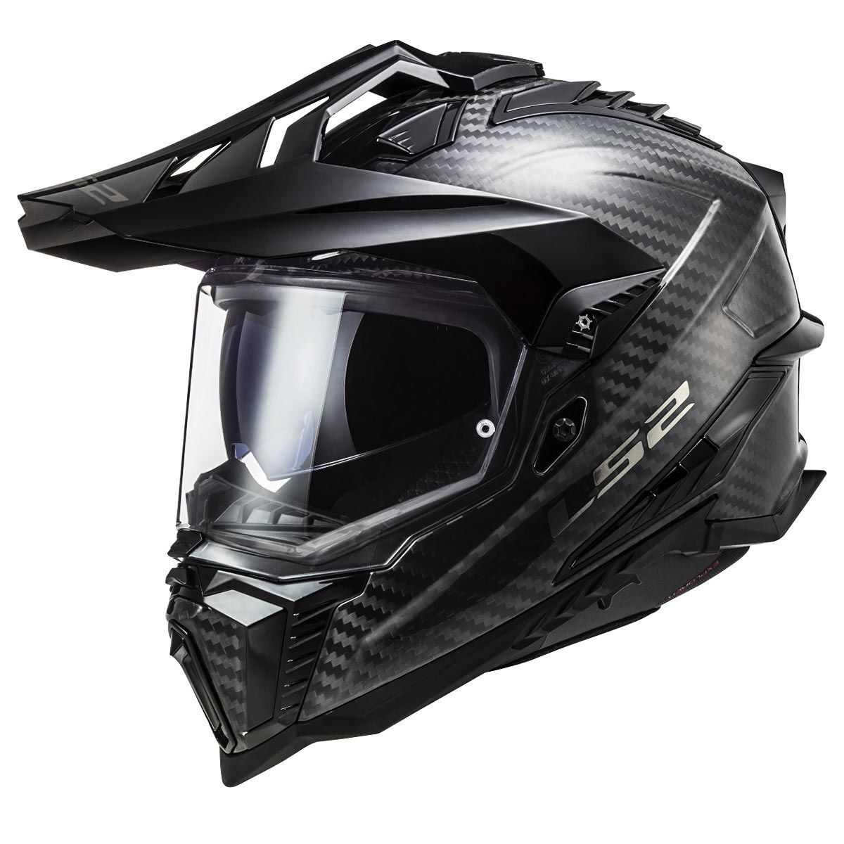 LS2 EXPLORER C KARBON KASK TEK RENK - M