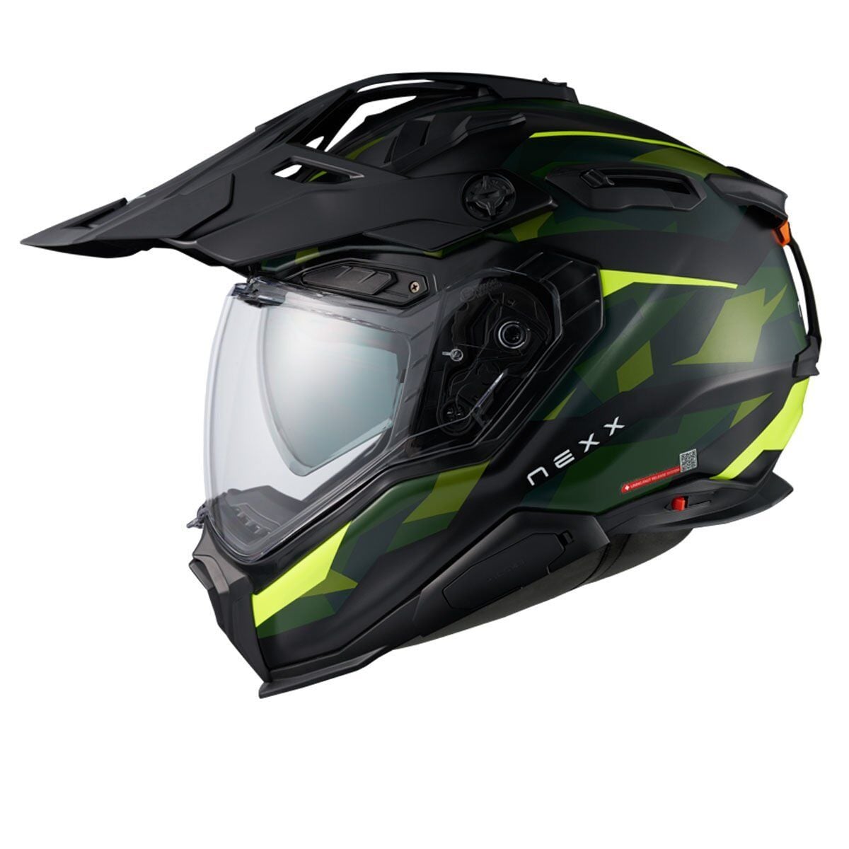 NEXX X.WED 3 TRAILMANIA MAT YEŞİL-NEON SARI KASK MAT YESIL - L