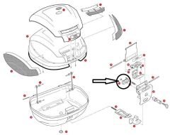 GIVI Z640R ÇANTA İÇ KİLİT TUTUCU V35-V46-TRK33-E470-E450-E370-E340-E260-E350