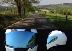 SHOEI CW-1PN KASK CAMI SPECTRA MAVİ (X-SPIRIT II-XR-1100-QWEST)