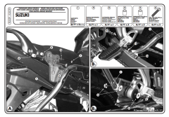 KAPPA KLX539 SUZUKI GSX 650 -1250 - GSF 650-1250 (07-16) YAN ÇANTA TAŞIYICI