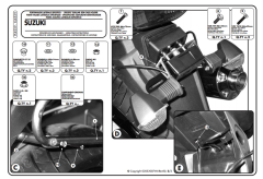 KAPPA KLX539 SUZUKI GSX 650 -1250 - GSF 650-1250 (07-16) YAN ÇANTA TAŞIYICI