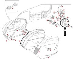 GIVI Z641NR ÇANTA KİLİT MEKANİZMA KAPAK E260-E340-E350-E370-E450-V46-E470-V35