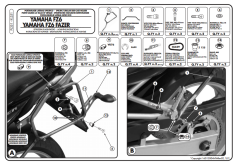 KAPPA KL351 YAMAHA FZ6 - FZ6 600 FAZER (04-06) YAN ÇANTA TAŞIYICI