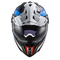LS2 EXPLORER C KARBON FRONTIER SİYAH-MAVİ KASK SIYAH/MAVI - M